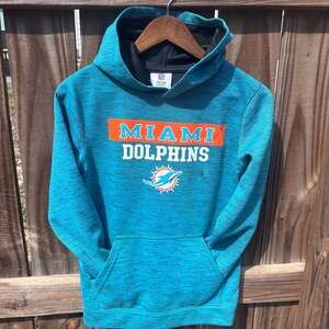 Miami Dolphins Sweatshirt NFL Size Youth Large pullover hoodie